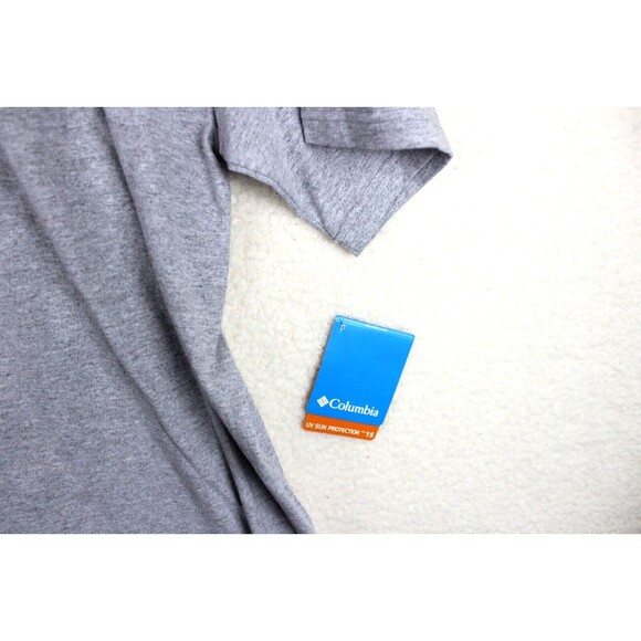New Columbia Performance Fishing Gear Men's Grey Short Sleeve Tee X-Large Logo - Picture 4 of 8